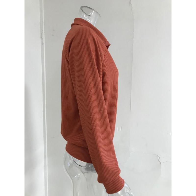 Autumn Winter Striped Casual Jacket Loose Knit Sweater Zipper Cardigan Long Sleeved Pullover Sweater for Women Jackets & Coats Women’s