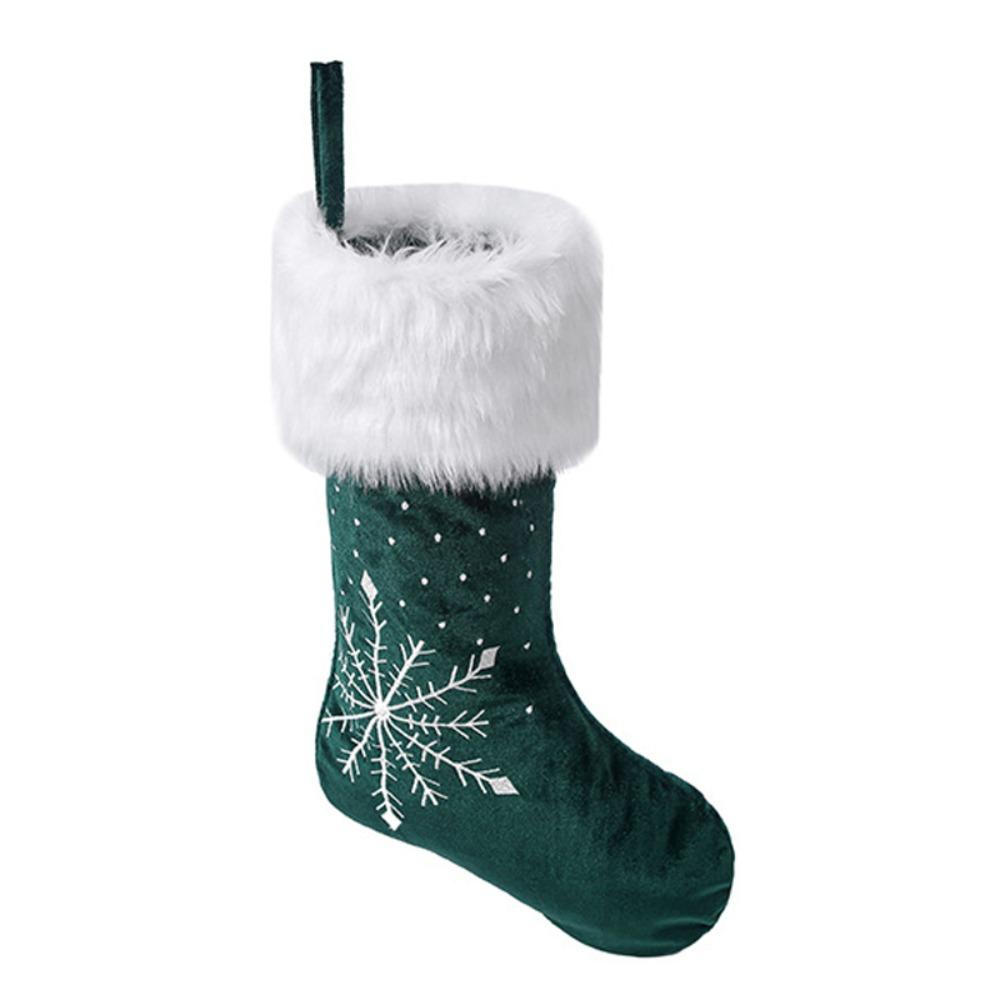 Hanging Christmas Stocking Large Size Xmas Gift Bag Candy Bag Christmas Gift Socks  Christmas Decor