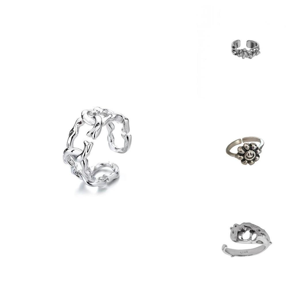 Luxurious Cold Aesthetic Geometric Ring With Adjustable Size For Modern Fashion Lovers