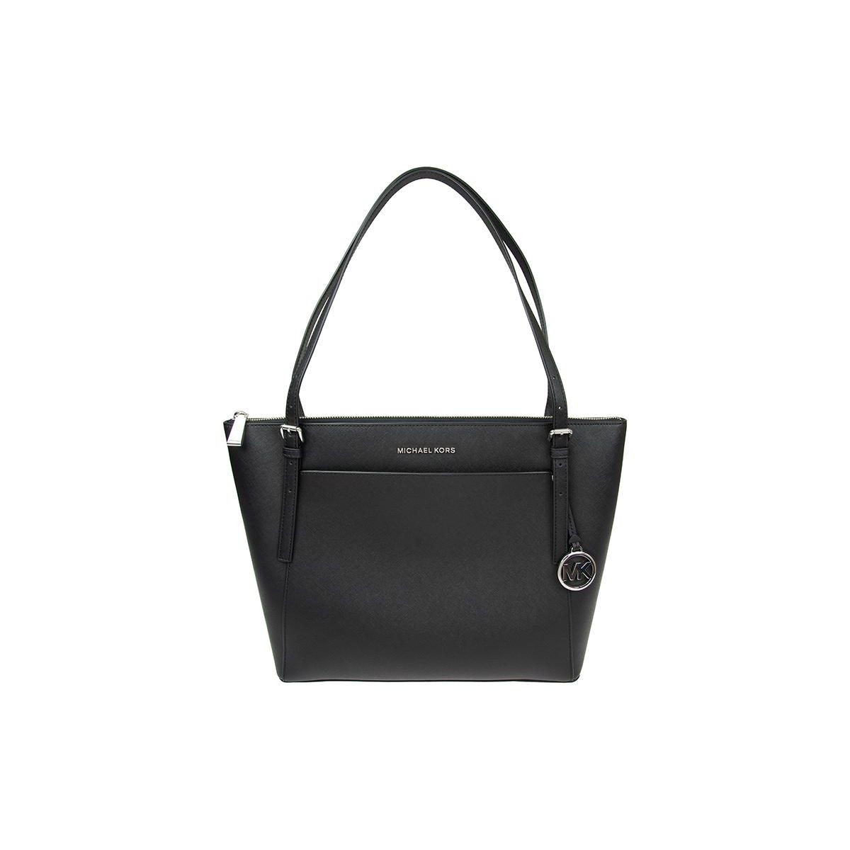 

Michael Kors Fashion Logo Large Capacity Commuter Zipper Leather Tote Shoulder Bag Women bags Black 30T9SV6T9L-001 Basic Set (Bag+Dust Bag)