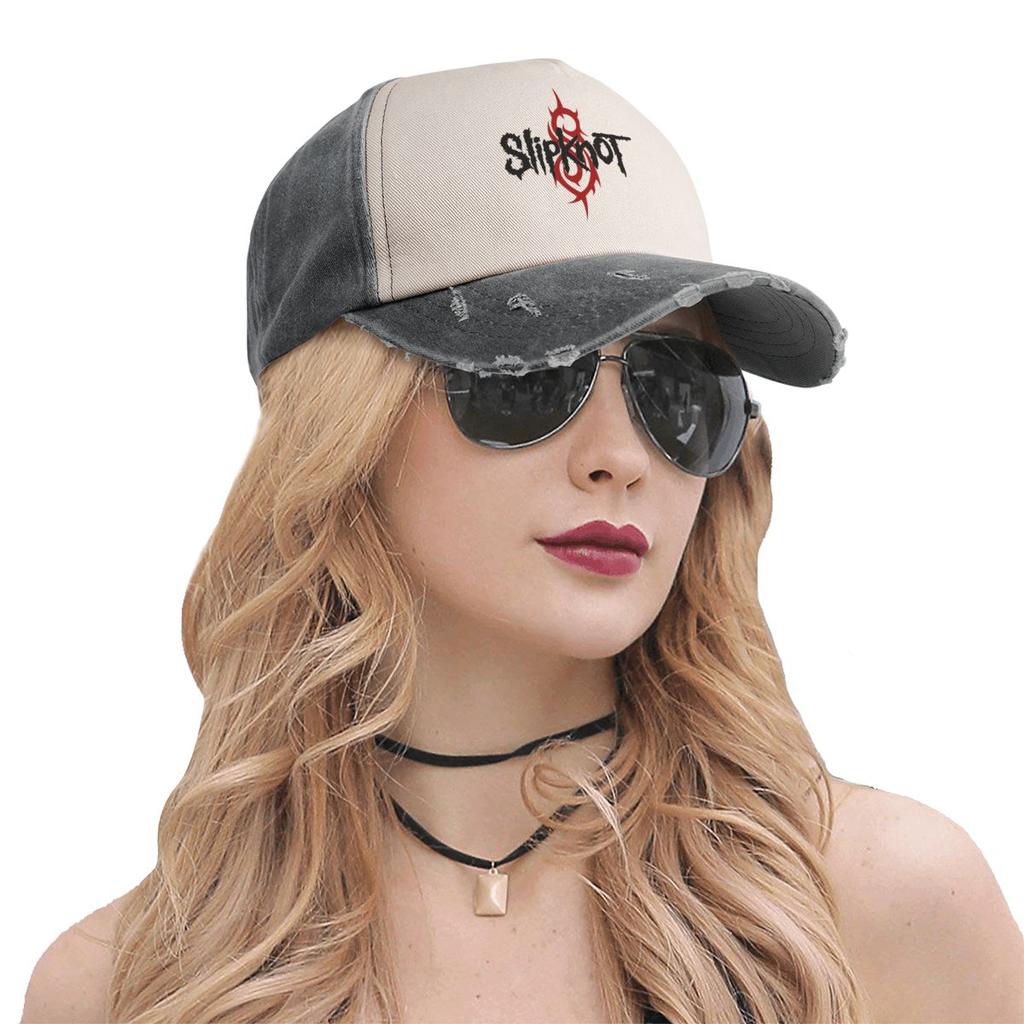 Slipknots Band Trucker Hats Outfit Mode Distressed Cotton Kopfbedeckung für Unisex-Stil verstellbar