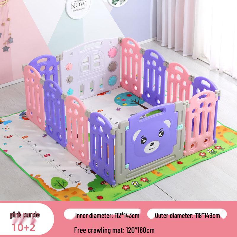 Baby Safety Playpen with Crawling Mat – Indoor Toddler Barrier