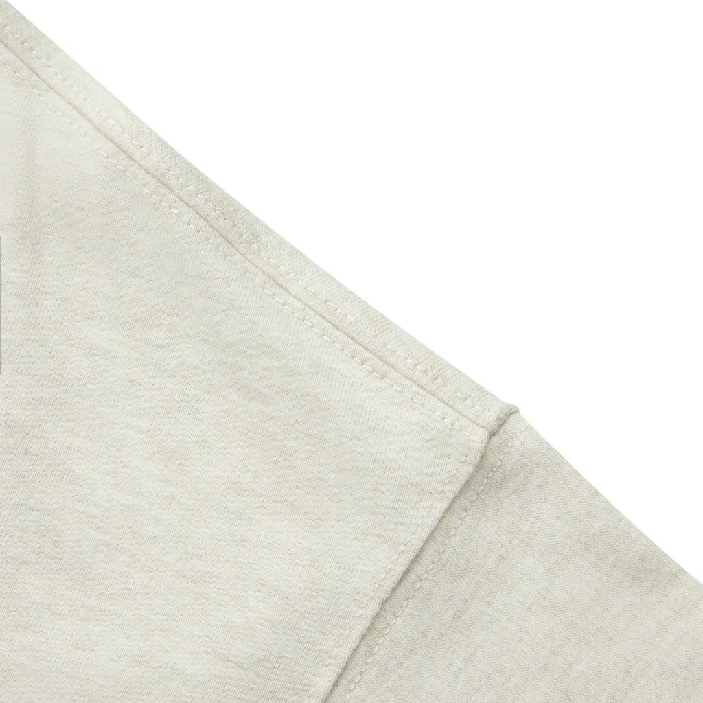 Li Ning Badfive Solid Color Round Neck Comfortable Breathable Versatile Loose Short Sleeve T-Shirt Men T-Shirts Flower-Gray Light-Khaki AHSV009-6