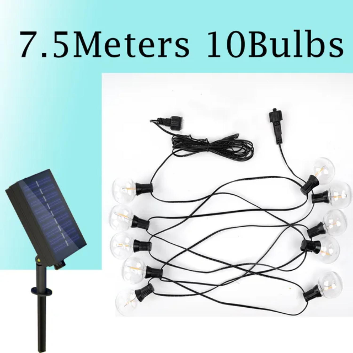 

Новые водонепроницаемые уличные светодиодные гирлянды на солнечных батареях G40 — идеально подходят для кемпинга, свадеб, праздничных вечеринок и украшения сада.