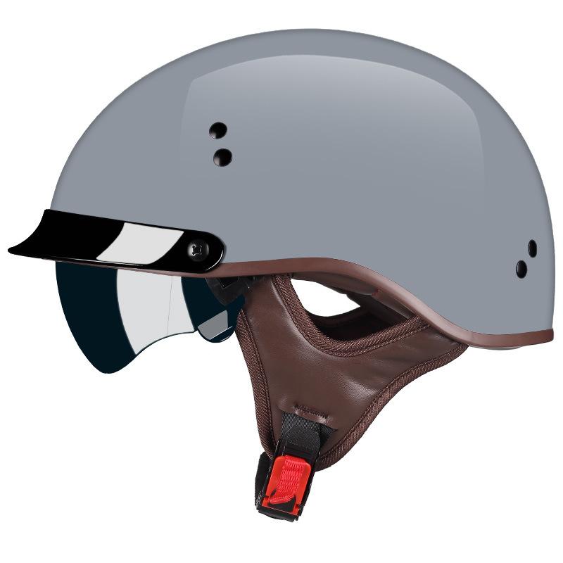 DOT Certified Half-Helmet Motorcycle Helmet Classic Vintage Helmet Lightweight Design Motorbike Helmet Cascos Para Moto