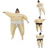 Lustiges und skurriles Sumo-Ringer-Aufblas-Kostüm, perfekt für Partys und Cosplay