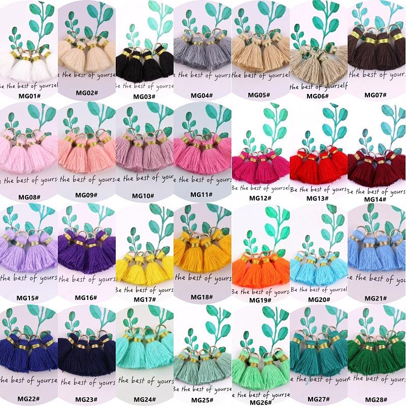 10Pcs Mini Metal Hanging Ring Tassel Trim Pendant DIY Craft Jewelry Earrings Decor Material Fringe Trim DIY Sewing Supplies 20mm