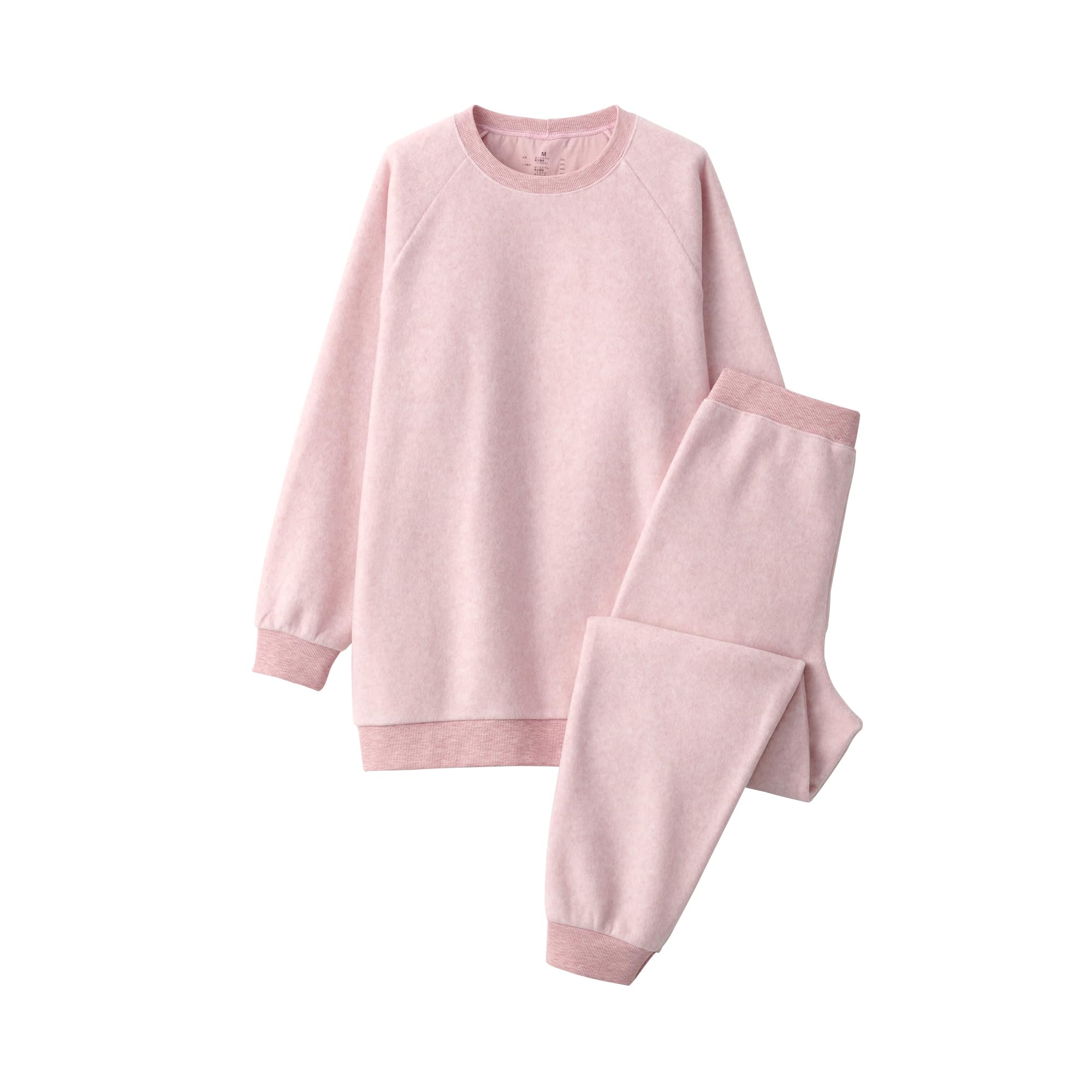 

MUJI Women s Smooth Fleece Loungewear Set, Light Pink, Size Small, FD1J7A3A
