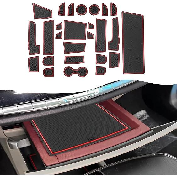 SXCY For 2025 Kicks Door Slot Mats For 2025 2026 Nissan Kicks Accessories 2025 2026 Nissan Kicks Cup Holder Erts Liner Cupholder Console Erts Liner