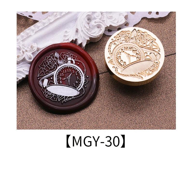 Wax Seal Stamp Heads Rose Pattern for Wedding Invitation Envelope Scrapbooking Flower Stamp for Card Making Craft Decoration