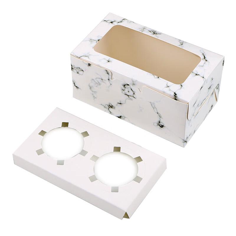 2-Cavity Window Cupcake Box