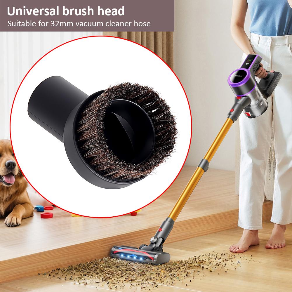 Universal Nozzle Suction Brush Head Dusting Brush For Inner Diameter 32mm Connectors Brush Nozzle Crevice Tool Vacuum Cleaner