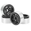 4pcs RC Car Wheel Professional Aluminium Alloy Replacement RC Wheel Rims for 1 10 RC Cars Black