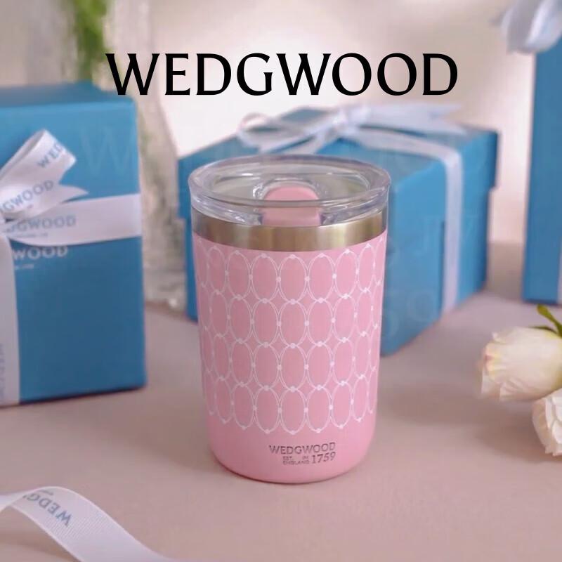 Wedgwood Golden Age Pink Insulated Ceramic-Coated Travel Mug 350ml