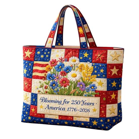 USA 250. Jahrestag Tragetasche, Unabhängigkeitstag Handtasche, Rot Weiß Blau Einkaufstasche, Wiederverwendbare Patriotische Tasche für 4. Juli Geschenke