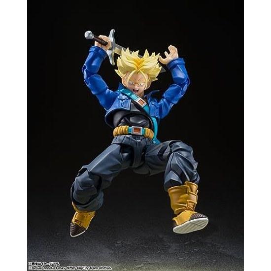 TAMASHII NATIONS S.H. Figuarts Dragon Ball Z Super Saiyan Trunks - Boy from Future (Reissue) Approximately 140mm PVC ABS Painted Action Figure