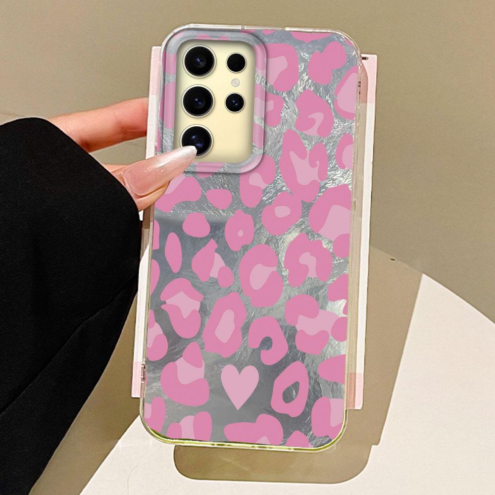 Retro Leopard Print Vortex Muster Damen Handyhülle für Samsung Galaxy S25 Edge S24 S23 S22 S21 S20 FE Plus Ultra Hülle