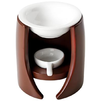 Stylish Ceramic Essential Oil Burners Furnace with Bowl and Tealight Holder Spoon for Aromatherapies and Relaxation