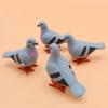 Pull Back Pigeon Animal Model Artificial Feather Figurine Pigeon Clockwork Toys Wind Up Toys