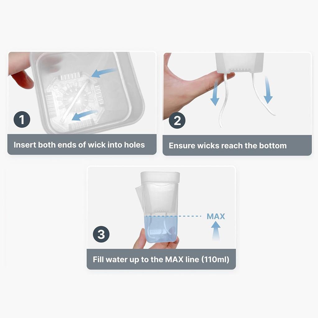 12er-Pack 2,5-Zoll Selbstbewässernde Blumentöpfe, Geeignet für Zimmerpflanzen, Transparente Plastiktöpfe, Semi-hydroponisch, Vermehrung, Stecklinge, Sämlinge, Hoya.