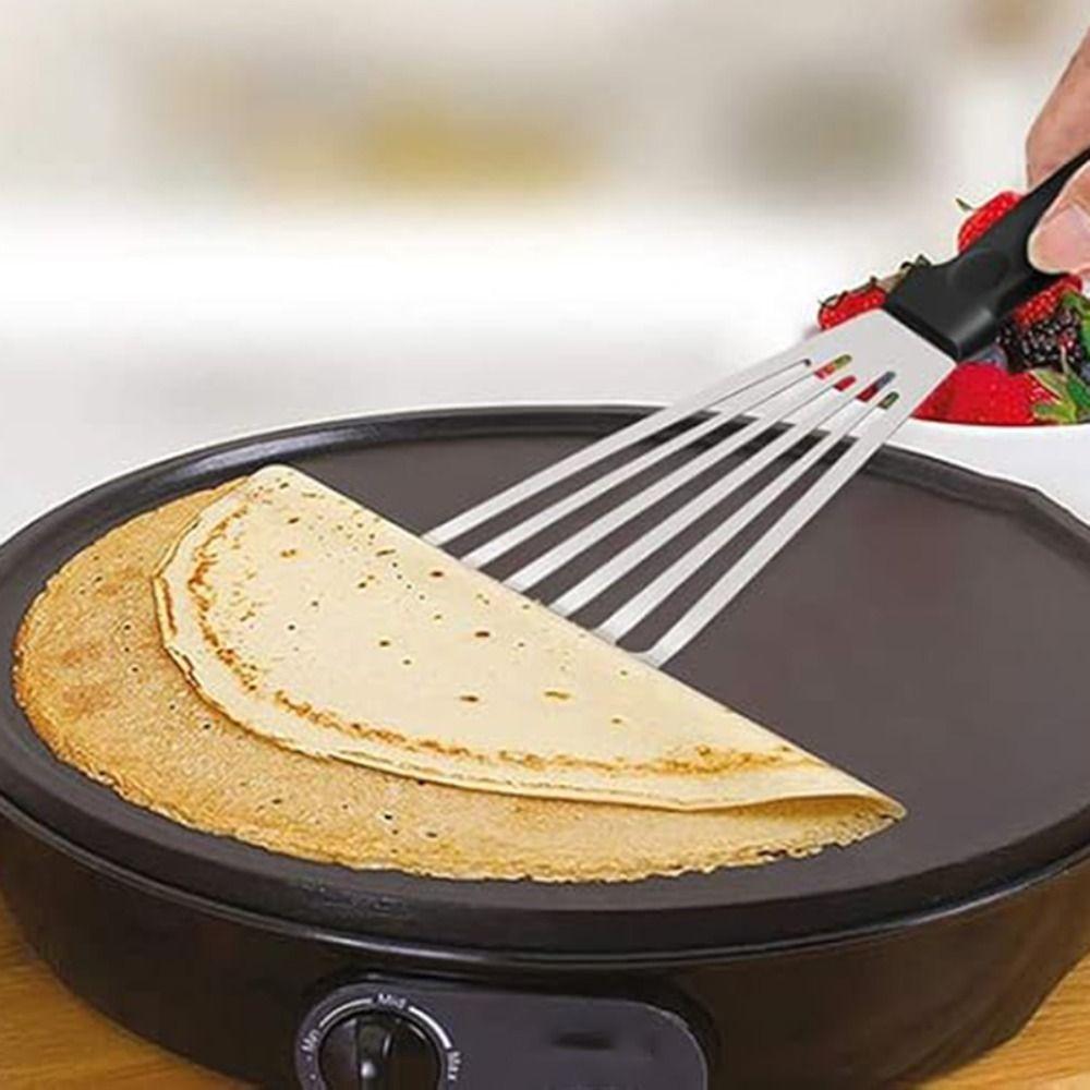 Stainless Steel Fish Frying Spatula Rust Proof Slanted Edge Design BBQ Spatula Household Non Stick Kitchen Shovel