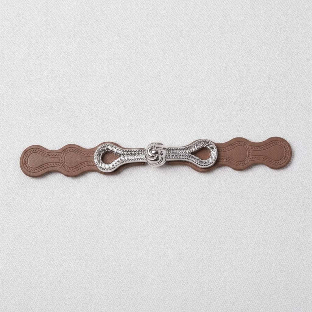 Clothing Fastener Easy-to-Attach Hook-and-Loop Clasp with Embossed