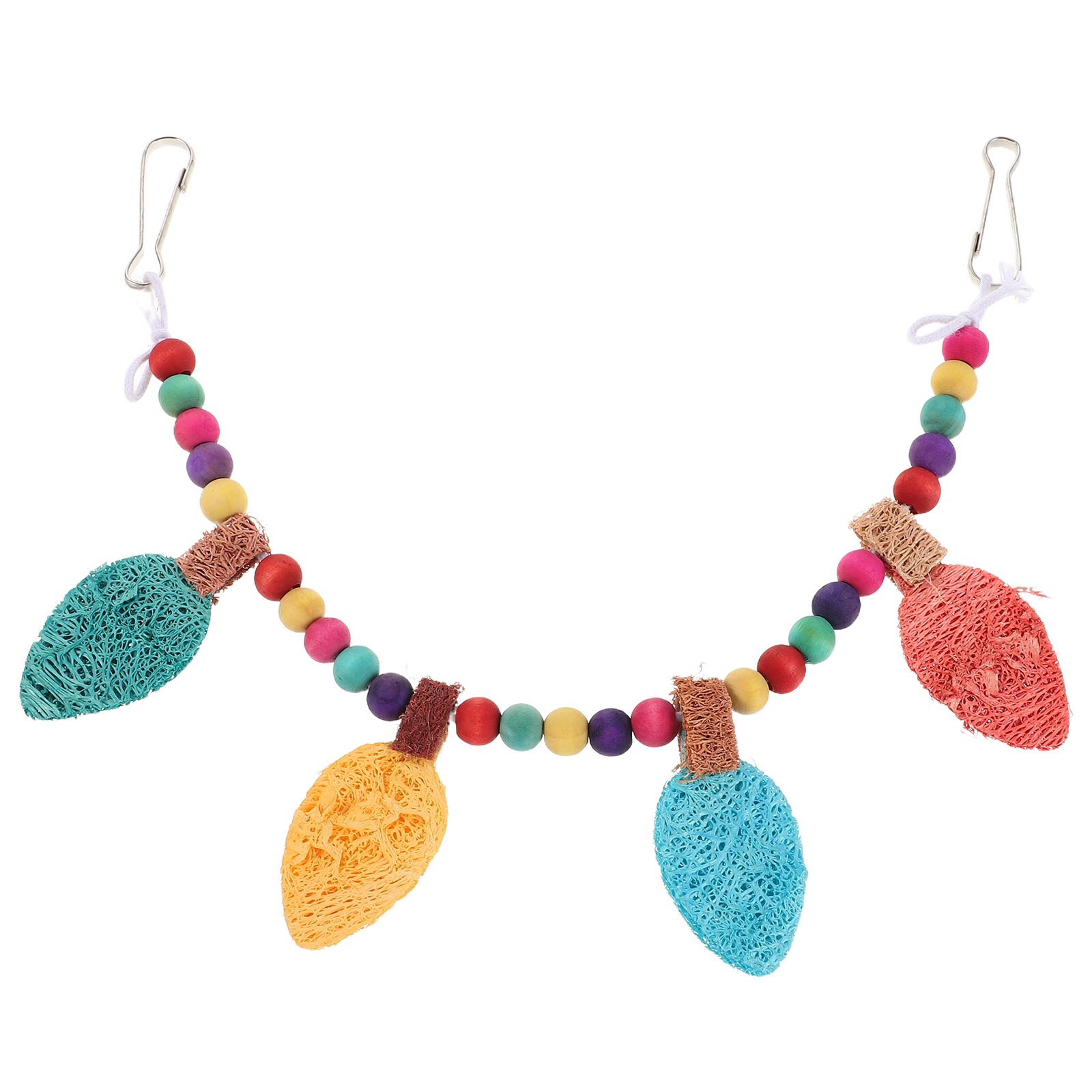 Parrot Chew Toy: Bird Cage Interactive Parrot Bite Toy - Hanging Parakeets Swing For Intelligence Training Reducing Loneliness