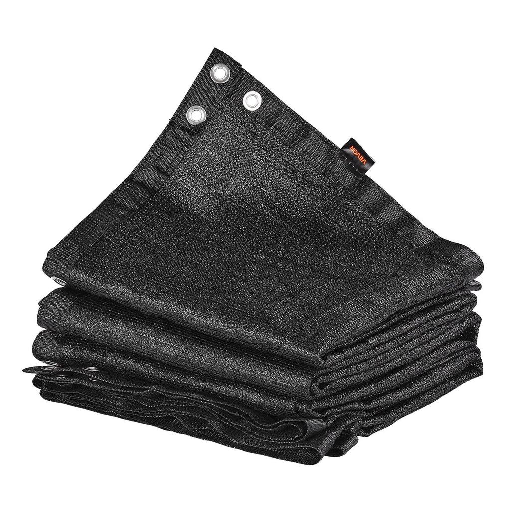 90% Sun Shade Cloth Privacy Screen 8 X 12 Ft for Patio Garden (Black)