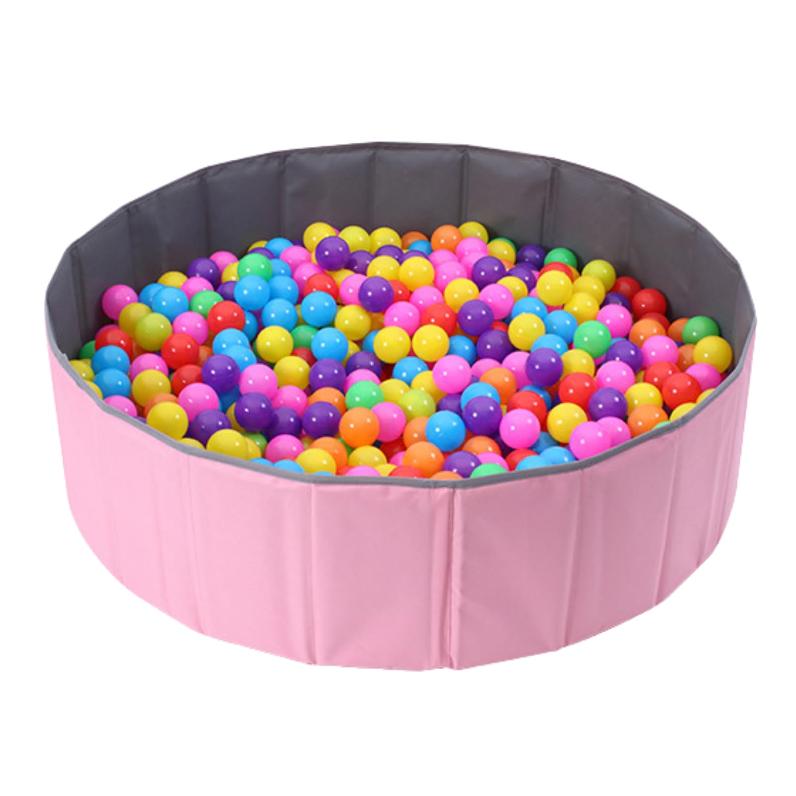 

cocoriko Складной сухой бассейн, 80см-150см, для использования в помещении, без шариков, без воды (Розовый, ЛЛ (150см))