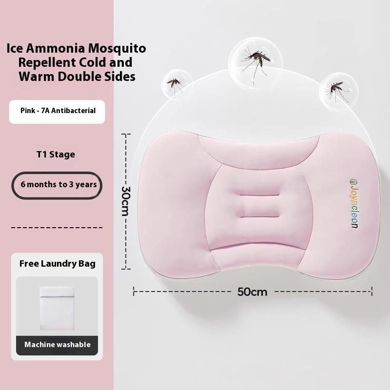 

Segmented Children s Pillow Baby Sleep Pillow 1-3-6 Years Old Cold and Warm Double sided/Partition Design/ Machine Washable T1/T2 T1 розовый