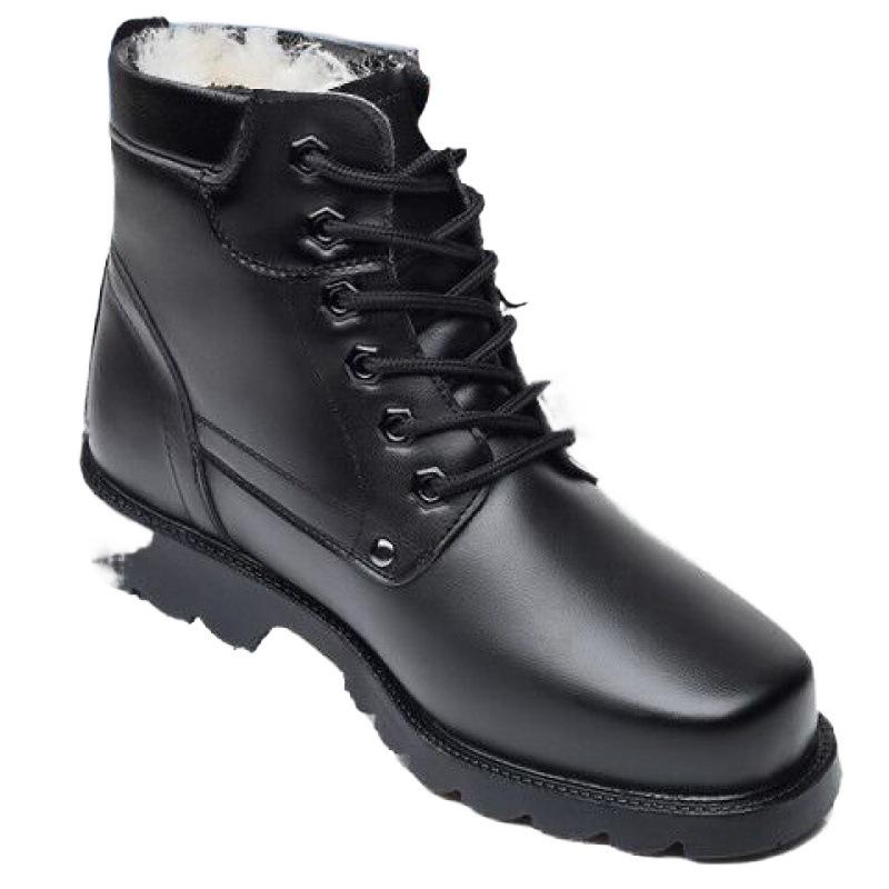 Men's European & American Winter Wool & Cotton Waterproof High-Top Snow Boots