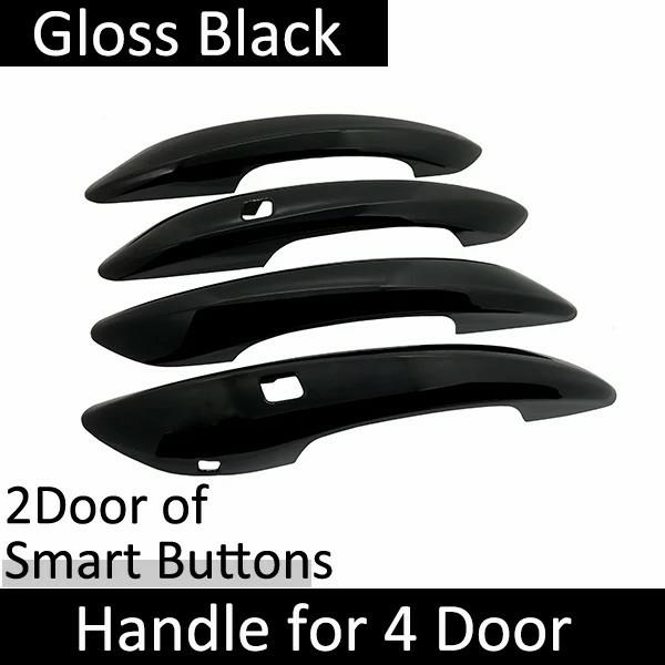

For Hyundai i20 Accessories BC3 BI3 MK3 Bright Black Door Handle Cover Trim Set Car Styling Protective Stickers 4Handle 2Buttons
