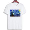 Fashion Short Sleeve T Shirt Van Gogh Starry Night Classic Art Printed Men Cotton Top Tees Casual O Neck T-Shirt Unisex TShirt