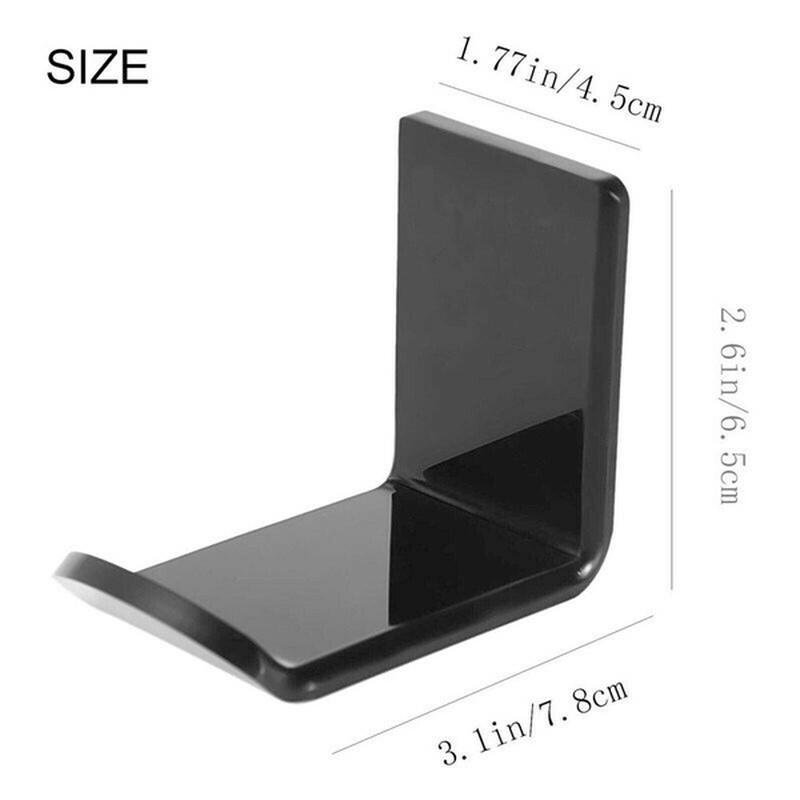 1/2Pc Acrylic Headphone Bracket Wall Mounted Headset Holder Hanger Under Desk Hook Earphone Sticky Display Stand