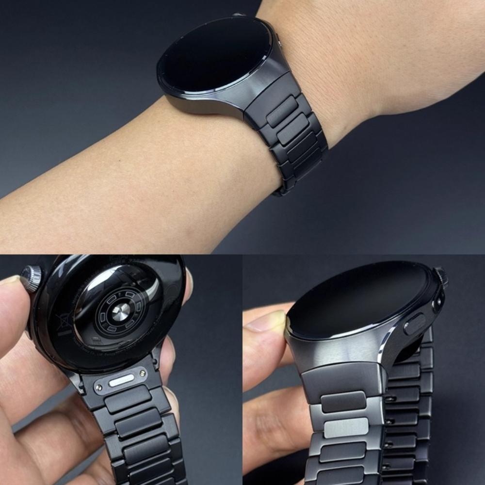 Tytanowy pasek do Huawei Watch 5 46MM bez przerw luksusowy metalowy pasek do Huawei Watch 5 42mm biznesowy pasek z szybkim zapięciem
