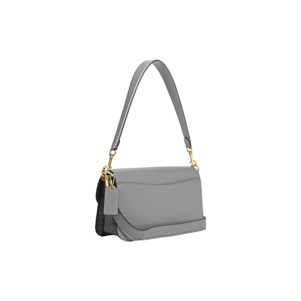 COACH Morgan Grain Leather, Suede Crossbody Bag, Shoulder Bag Women's Gray CF315-IMGRT