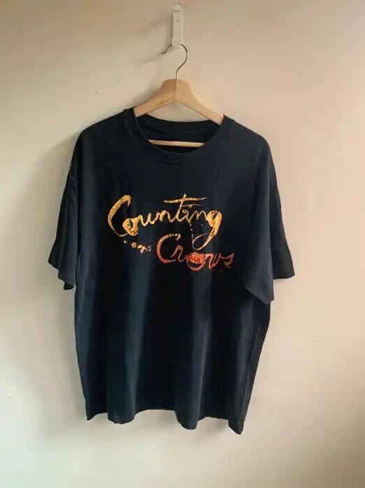 Vintage 90s Counting Crows Band Black Shirt Unisex Men Women 3XL