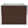 VidaXL Jardinière 160 x 80 x 45 cm Acier galvanisé Marron