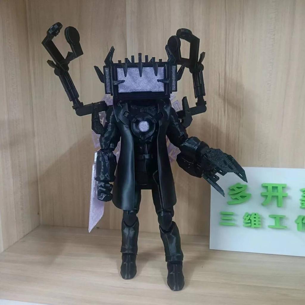 Skibidi Toilet Giocattolo Articolato 3D Skibidi Toilet Manichino 13 Drillman Figura Drill Man Figura Articolata Skibidi Toilet Giocattolo TV Man