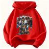 2026 Girls Fashion Hoodie: Katseye Girl Group Graphic Pullover  Warm Casual Street-Style Hoodie for Boys and Girls Kids Clothing