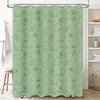 Green Dog Print Shower Curtain Pet Bathroom Decor for Home Decoration Waterproof Fabric Curtains Suitable for Kitchen Bathrooms