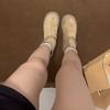 Soft leather suede small short boots women's 0000 new heightening fried street elastic boots thin Martin boots British style