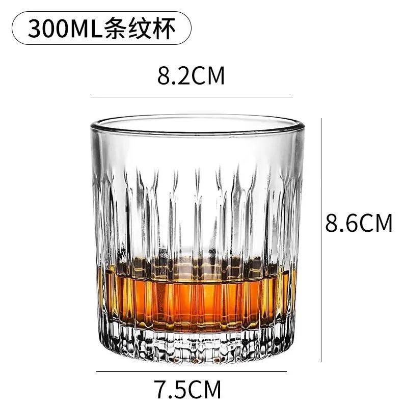 Křišťálová sklenice na whisky – Vintage tumbler na Scotch, Bourbon, Koňak, Vodku, Gin, pro domácí bar