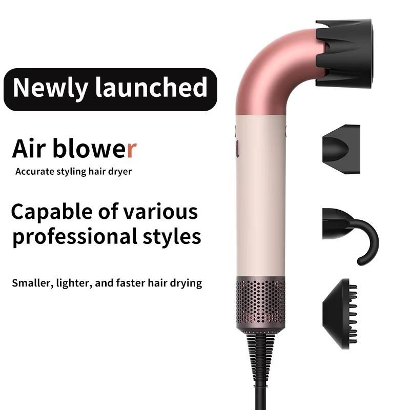 4 Nozzles Professional High Speed Ionic Hair Dryer 4 In 1 Supersonic Handheld Dryer Portable Negative Ion Hair Dryer