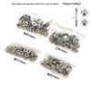 15mm Stainless Steel Rustproof Snap Fasteners - 50 Sets for Outdoor Tent Fixing with Large White Buckle, Fast Shipping