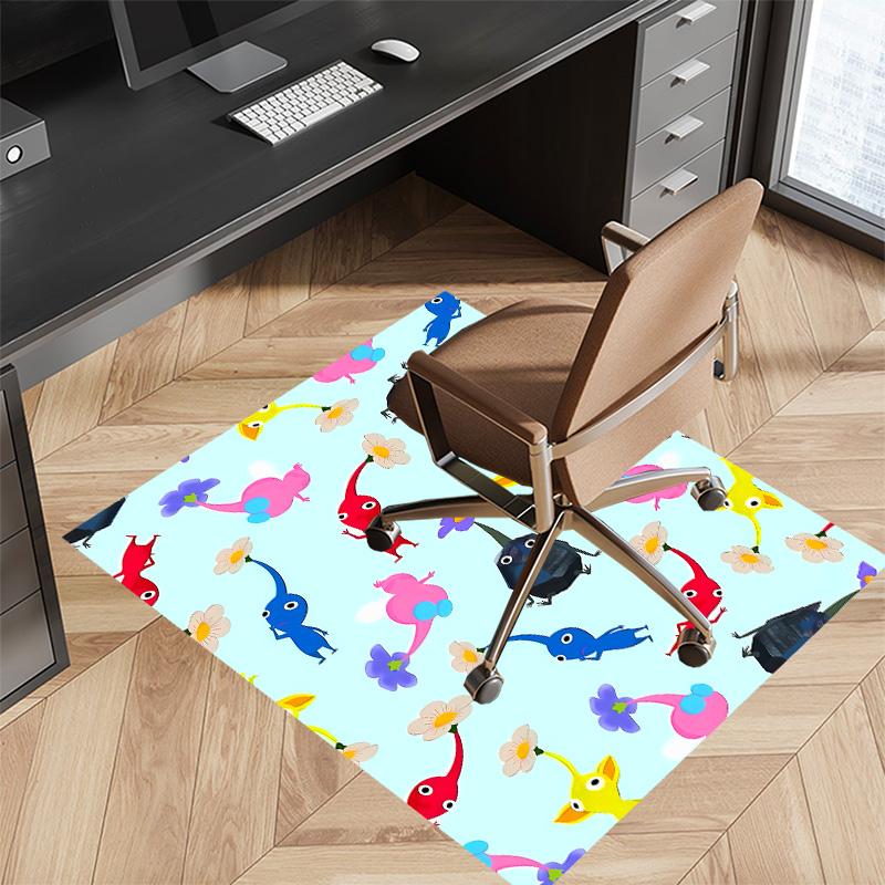 Pikmin Printed Absorbent Washable Carpet, Non-Slip Bathroom Mats, Kitchen Rugs, Yoga Mat,Living Room Entrance, Camping Picnic Rugs