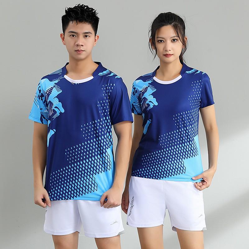 Unisex Zestaw Sportowy do Badmintona Szybkoschnący Oddychający Koszulka Wydajnościowa Spodenki Trening Zawody