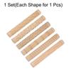 uxcell 6pcs Wooden Clay Roller Pattern Modeling 5.9" Beech Wood Hand Roller Wooden Ceramic Tool Wood Grain Technique Clay Roller Baking Clay DIY