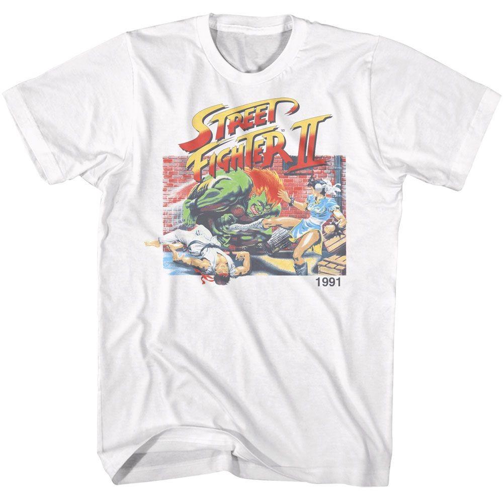 Street Fighter Faded Gaming Shirt S