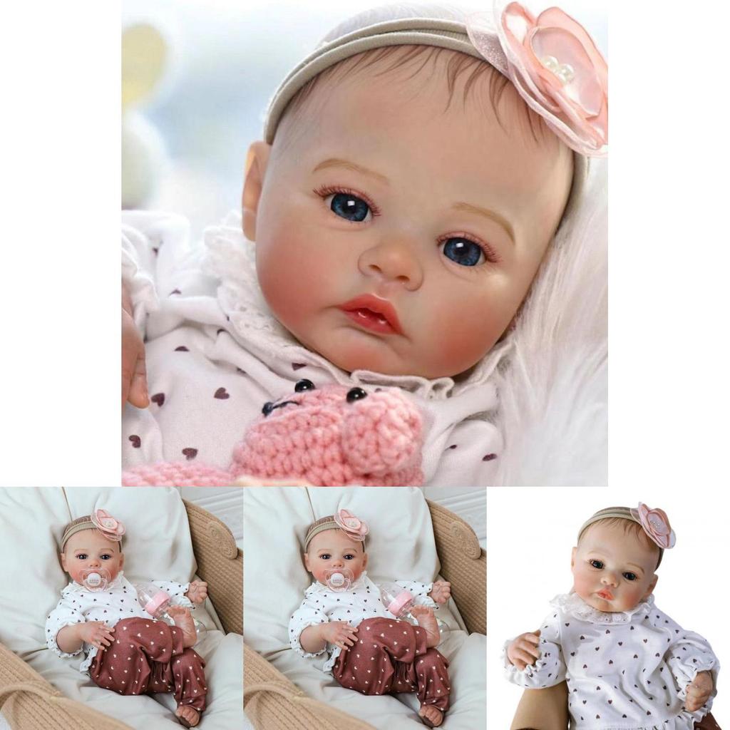 Silicone Reborn Baby Doll 46cm With Realistic Features For Collectors And Giftgiving
